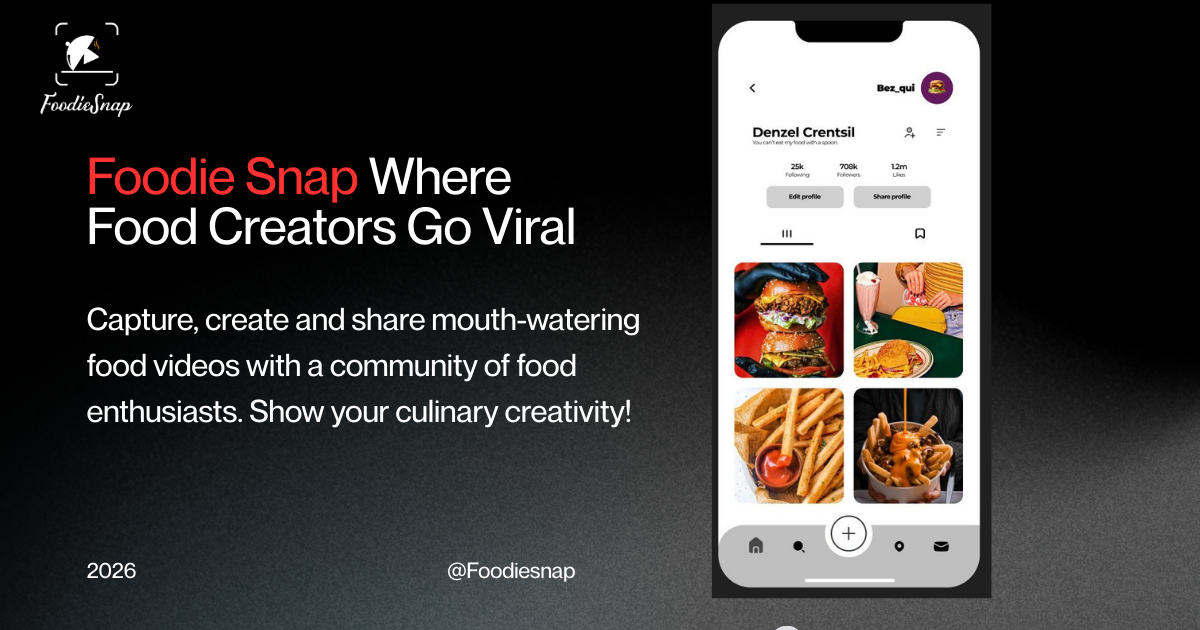 Foodie Snap - Share Your Food Videos